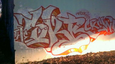 Graffiti Bombing in Grossbeeren - Photo by ricoe21 - SKR, Ricoe21 (2011)