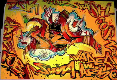 Graffiti Sketch - Photo by ricoe21 - SKR, Disk, Pior (2003)