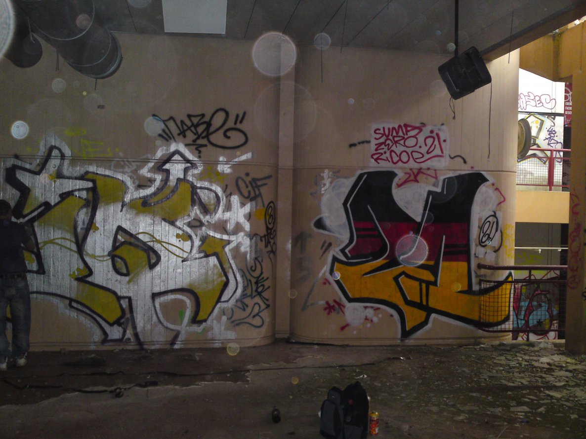 Graffiti Bombing in Berlin - Photo by ricoe21 - IQ, 21 (2010)