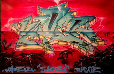 Graffiti Artwork - Photo by ricoe21 - Vader, SKR, Ricoe (2013)
