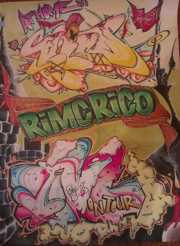 Graffiti Sketch - Photo by ricoe21 - Rico, Rimk (2012)