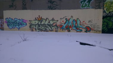 Graffiti Wall in Teltow - Photo by ricoe21 - Toad, Ricoe, Ater (2011)