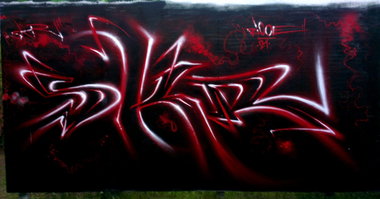 Graffiti Wall in Kleinmachnow - Photo by ricoe21 - SKR, Ricoe21 (2014)
