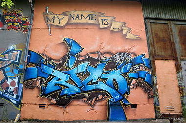 Graffiti Wall in Teltow - Photo by ricoe21 - My, Name, Is (2014)