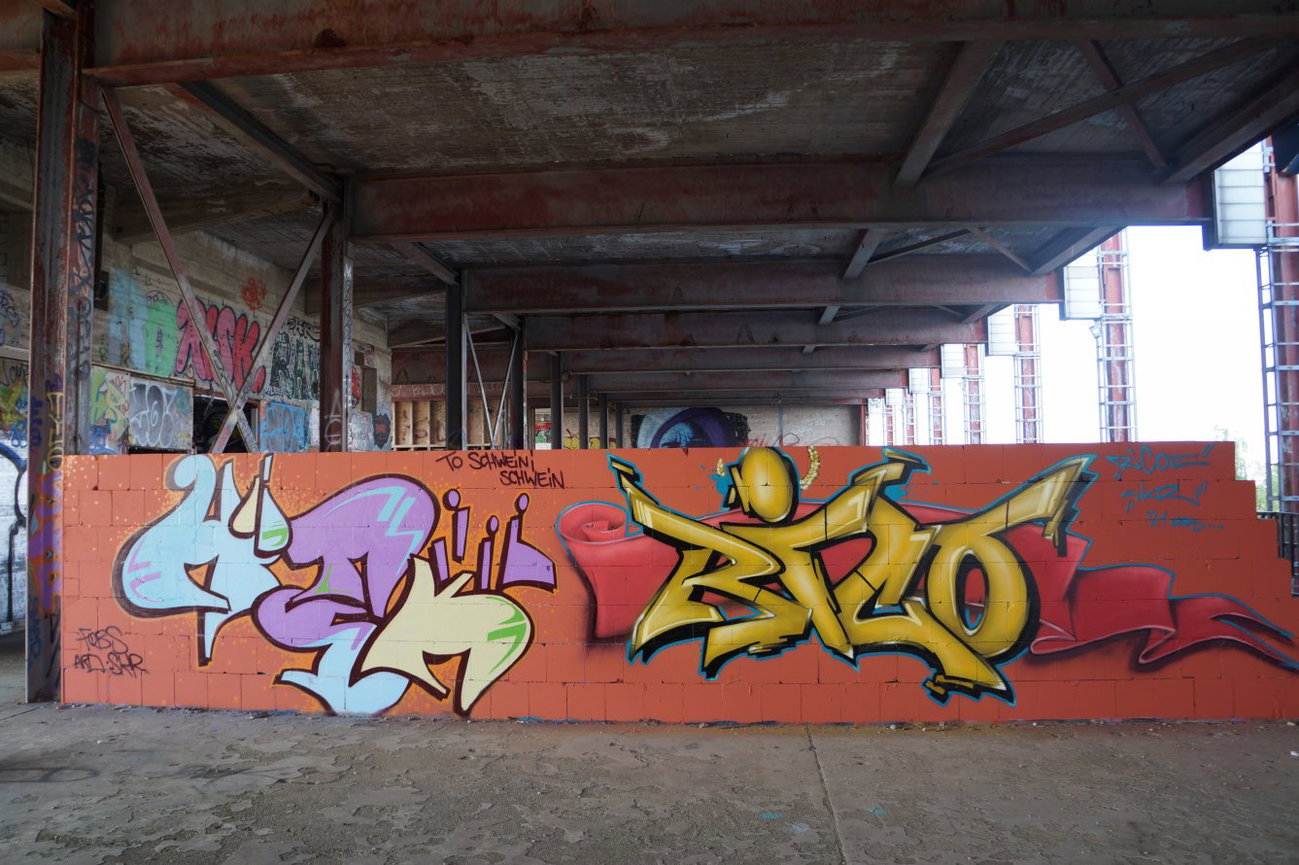 Graffiti Wall in Berlin - Photo by ricoe21 - Kinski, Fobs, Rico (2014)