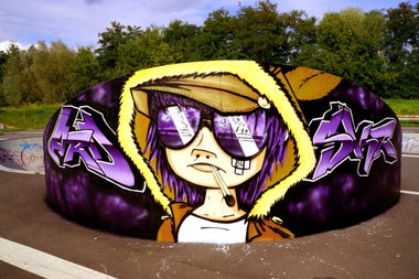 Graffiti Wall in Stahnsdorf - Photo by ricoe21 - ARD, SKR, Ricoe21 (2014)