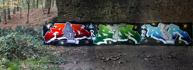 Graffiti Bombing in Nuthetal - Photo by ricoe21 - ARD, Crew, R (2014)