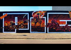 Graffiti Wall in Deutschland - Photo by ricoe21 - Ricoe21, Smus, Holm (2016)