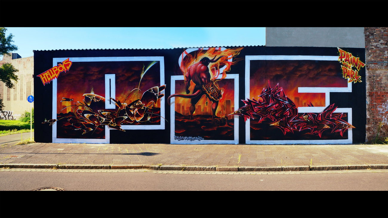 Graffiti Wall in Deutschland - Photo by ricoe21 - Ricoe21, Smus, Holm (2016)