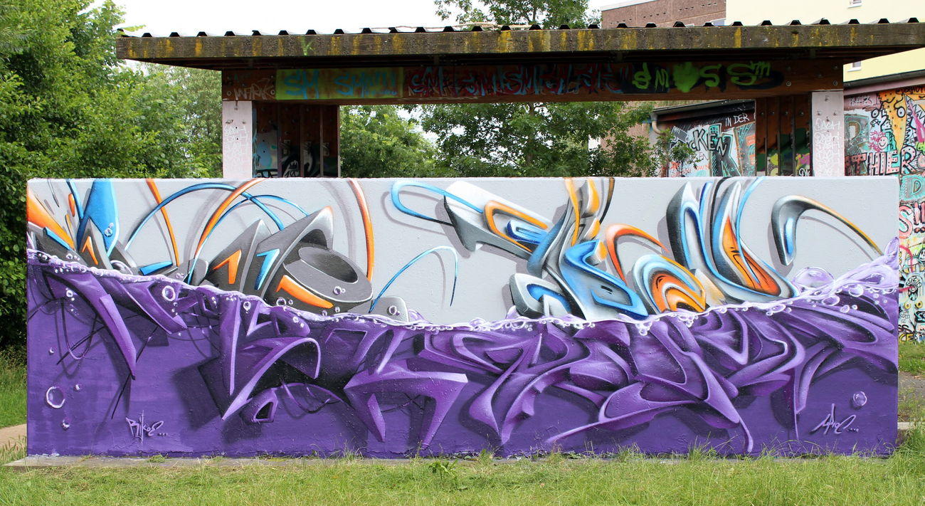 Graffiti Wall in Potsdam - Photo by ricoe21 - Rikoe, Urok, ARD