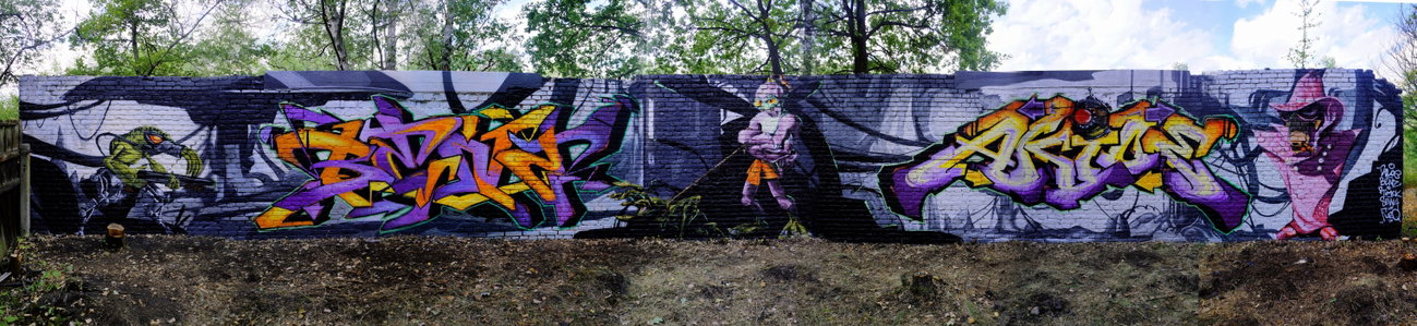 Graffiti Wall - Photo by ricoe21 - Furg, Benz, Ricoe21 (2015)