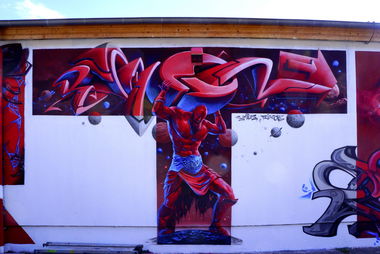 Graffiti Wall in Potsdam - Photo by ricoe21 - Rikoe, Smus, Rikoe21 (2015)