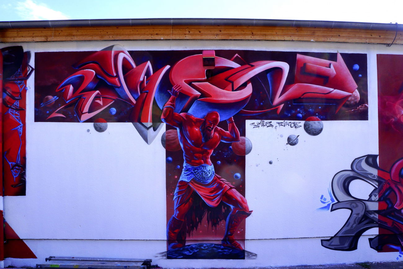 Graffiti Wall in Potsdam - Photo by ricoe21 - Rikoe, Smus, Rikoe21 (2015)