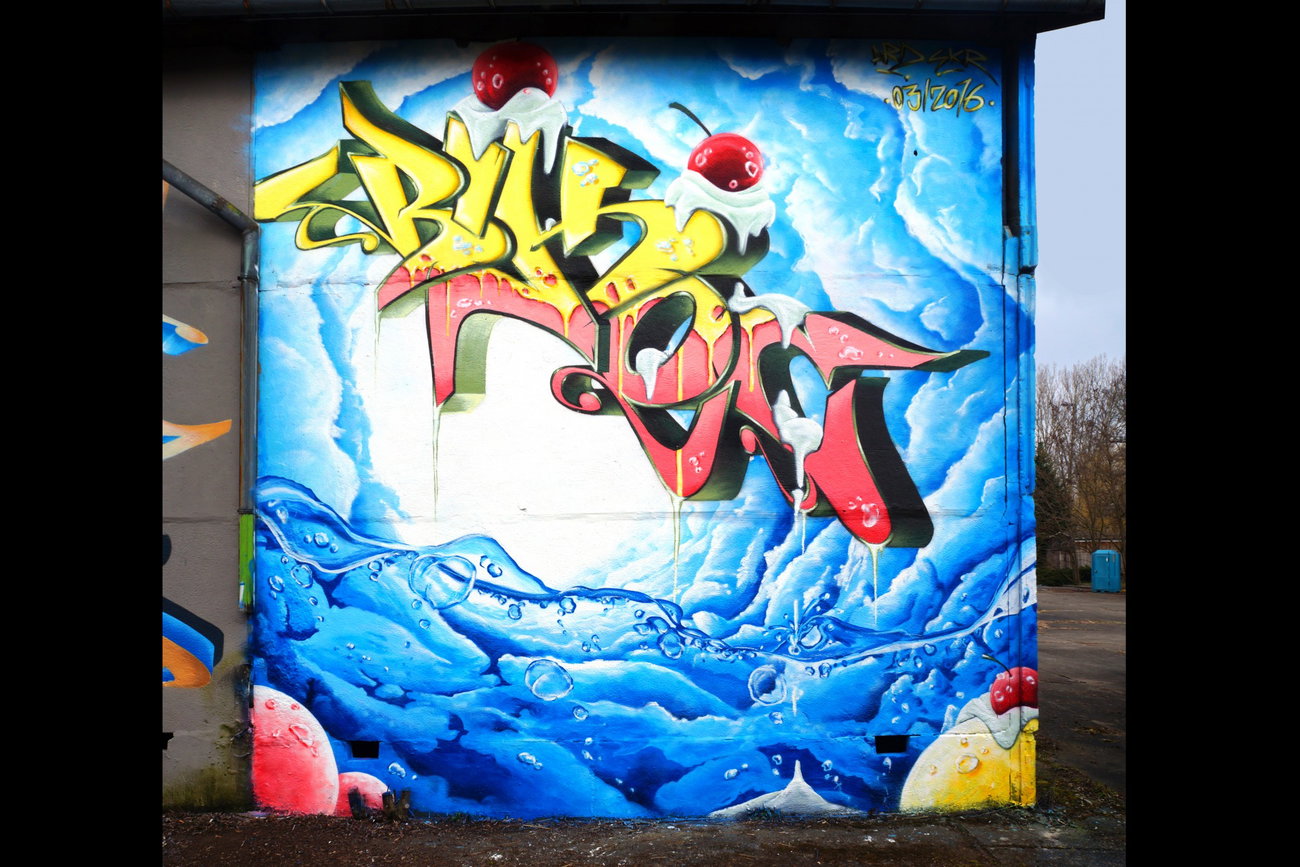 Graffiti Wall - Photo by ricoe21 - Rikoe, Ricoe21 (2016)