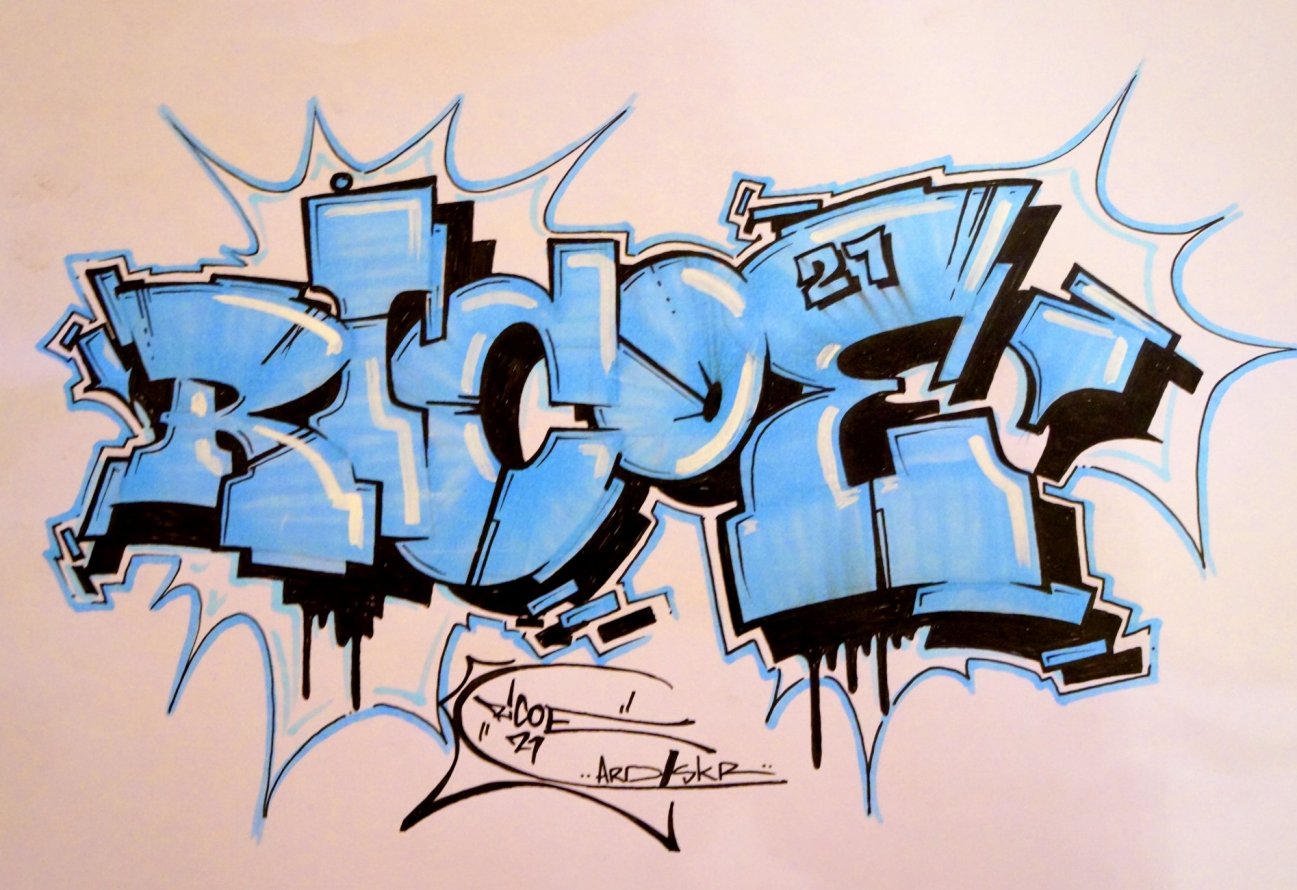 Graffiti Sketch - Photo by ricoe21 - Ricoe21, ARD, SKR (2014)