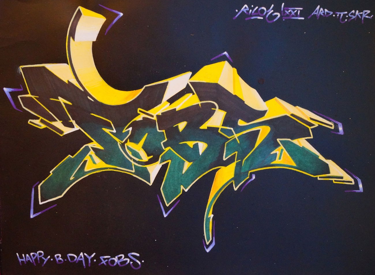 Graffiti Sketch - Photo by ricoe21 - Fobs, Ricoe21, ARD (2017)