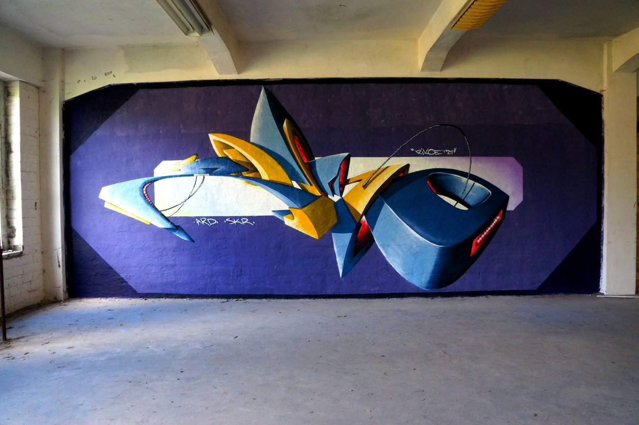 Graffiti Wall in Deutschland - Photo by ricoe21 - ARD, SKR, Riko (2015)