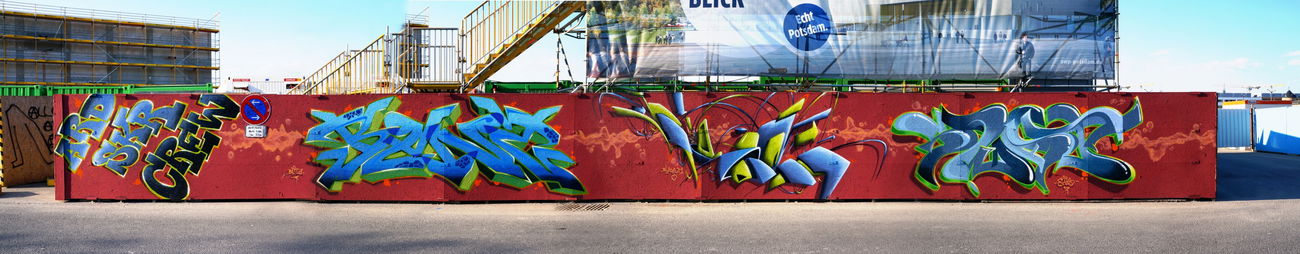Graffiti Wall in Potsdam - Photo by ricoe21 - ARD, SKR, Benz (2016)