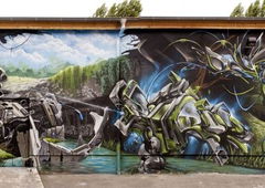 Graffiti Wall in Potsdam - Photo by ricoe21 - Dizoe, Sigma, Emon (2017)
