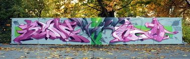 Graffiti Wall - Photo by ricoe21 - Benz, Ricoe21, Joes (2015)