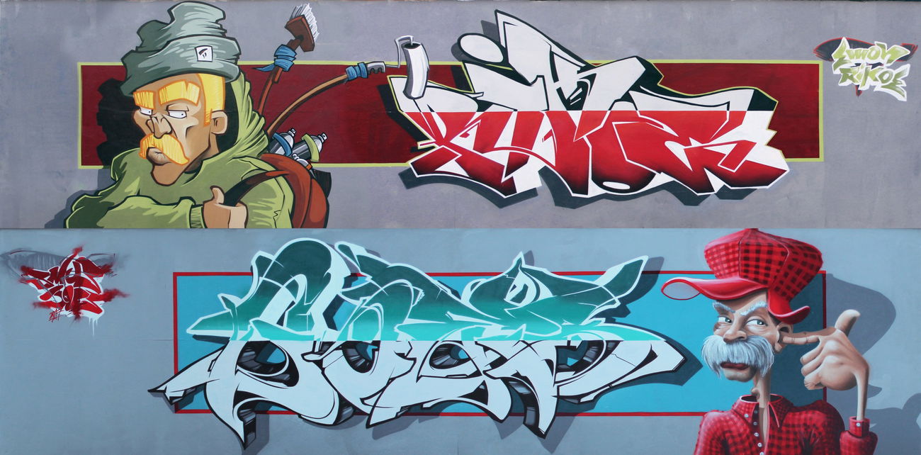 Graffiti Wall in Deutschland - Photo by ricoe21 - Emon, Rikoe, Joes (2017)