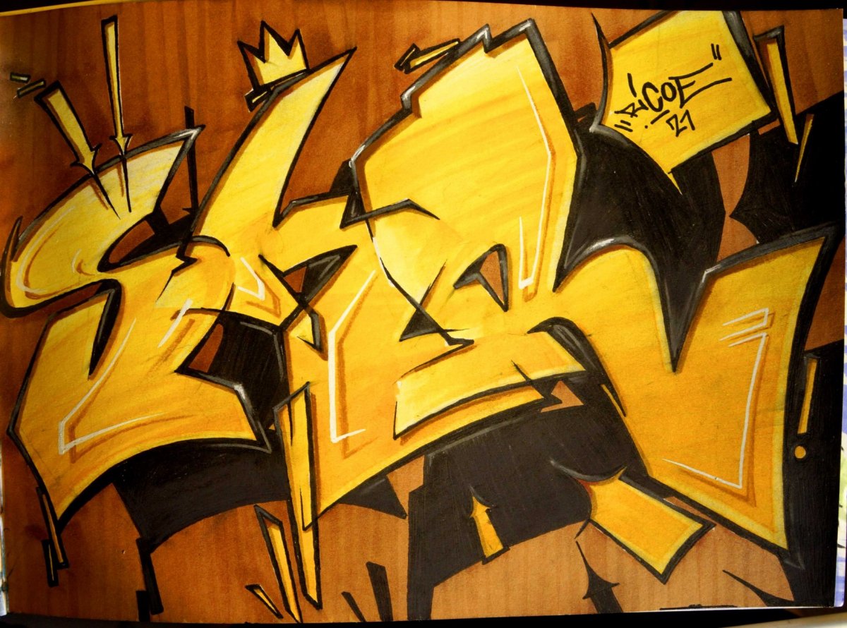 Graffiti Sketch - Photo by ricoe21 - SKR, Ricoe21 (2015)