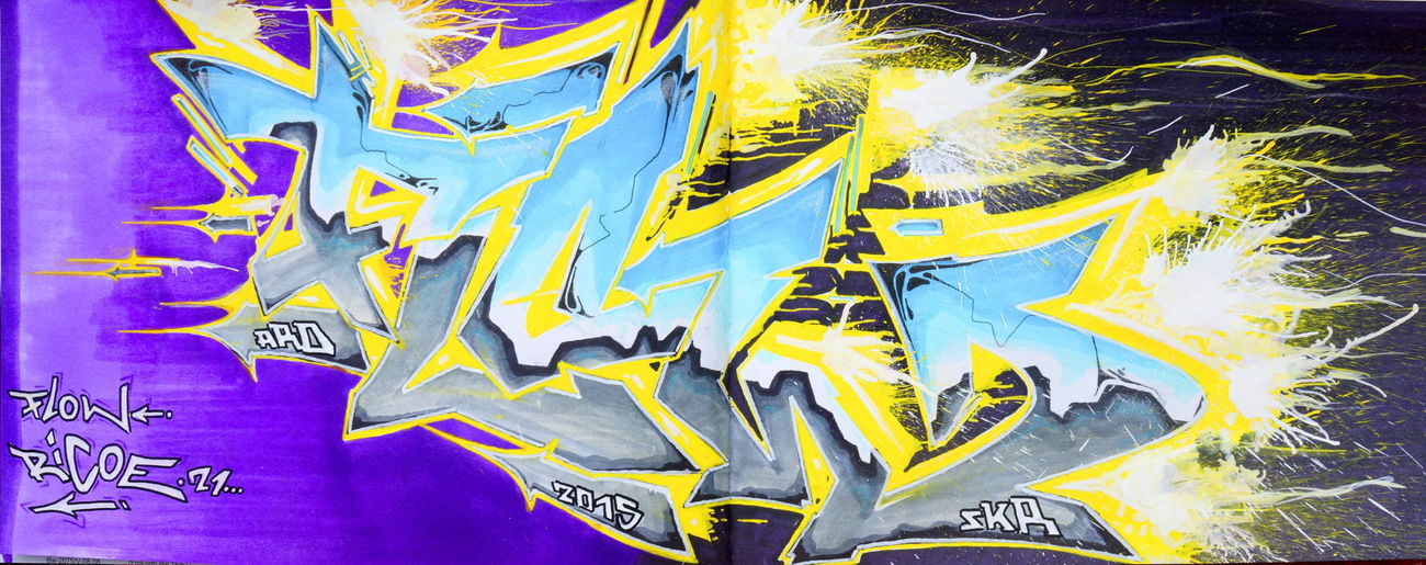 Graffiti Sketch - Photo by ricoe21 - Flow, by, Ricoe21 (2015)