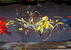 Graffiti Wall in Magdeburg - Photo by ricoe21 - Ricoe21, Rikoe, Disoe (2017)