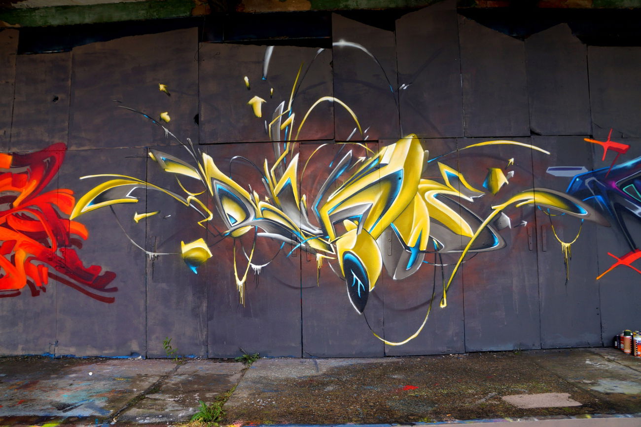 Graffiti Wall in Magdeburg - Photo by ricoe21 - Ricoe21, Rikoe, Disoe (2017)