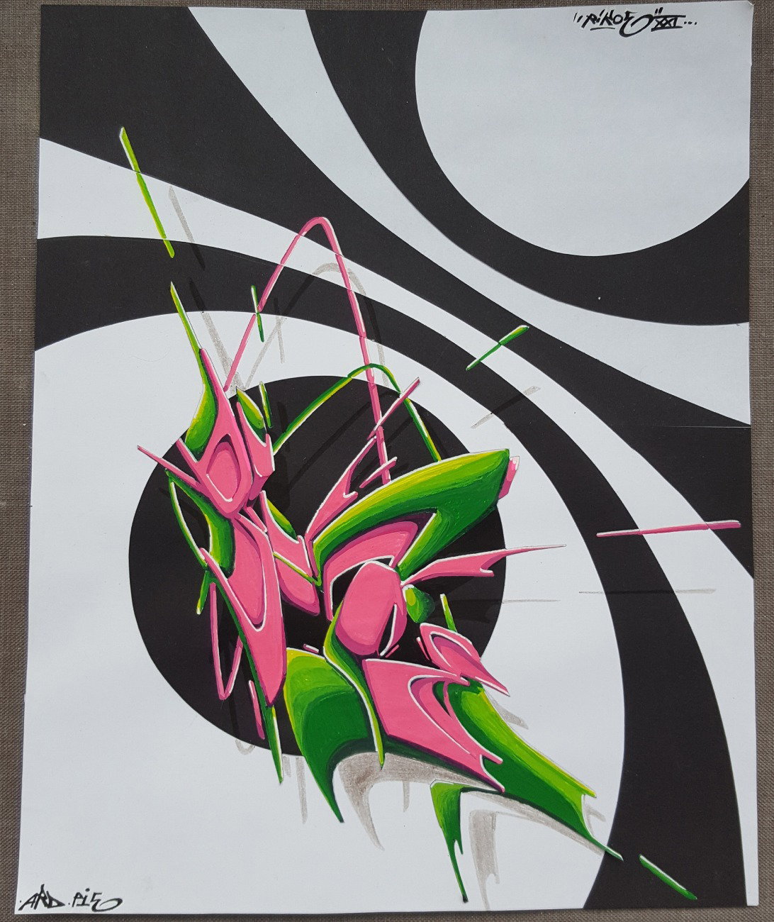 Graffiti Sketch - Photo by ricoe21 - Ricoe21, Rikoe, ARD (2017)