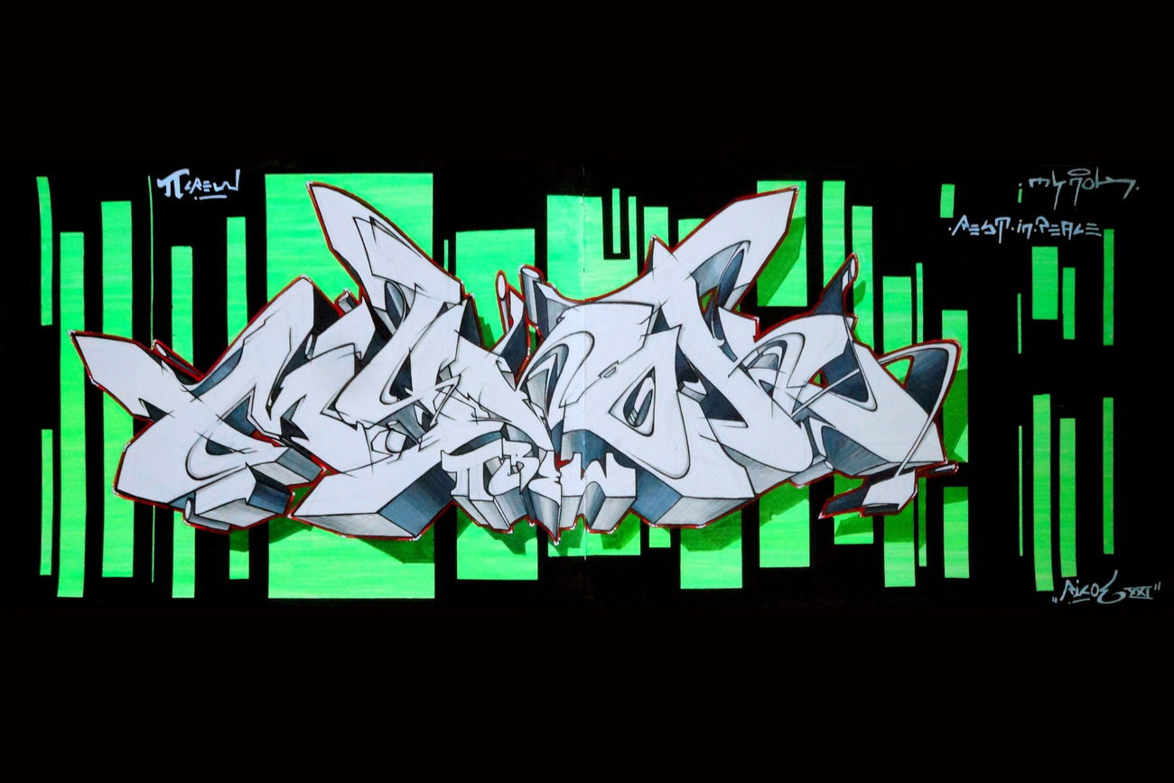 Graffiti Sketch - Photo by ricoe21 - Mynok, Ricoe21, PIE (2017)