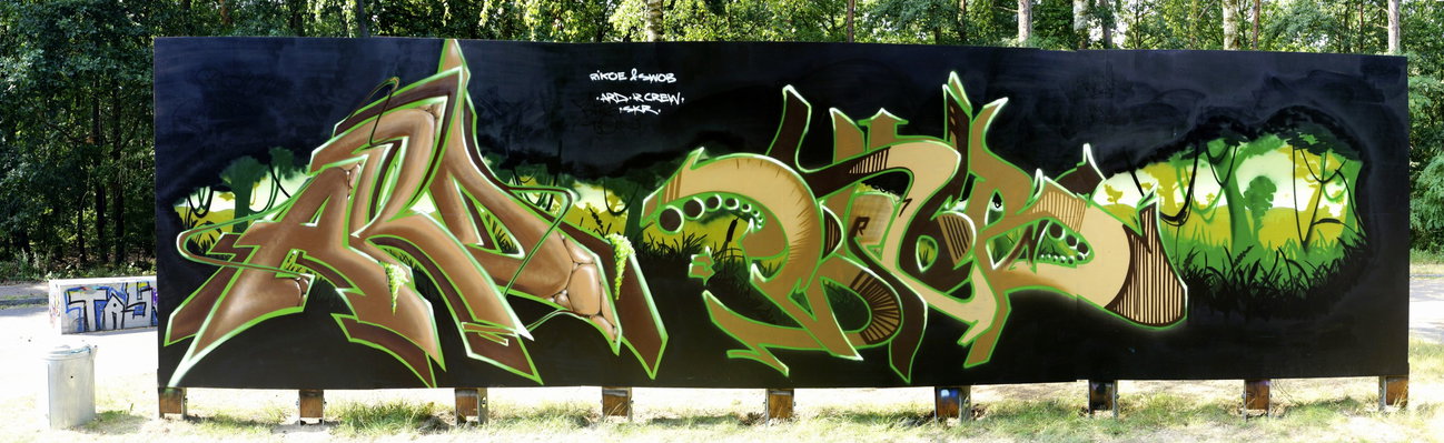Graffiti Wall - Photo by ricoe21 - Ricoe21, Swob, ARD (2015)