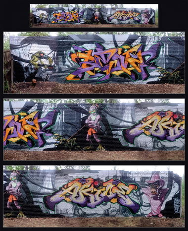 Graffiti Wall in Deutschland - Photo by ricoe21 - Furk, Benz, Ricoe21 (2015)