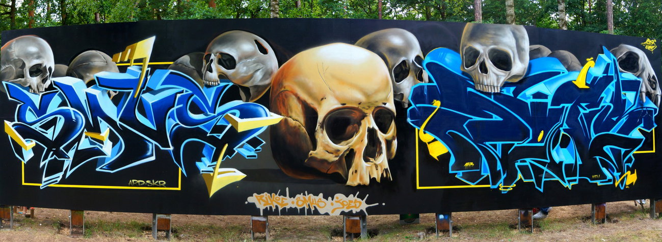 Graffiti Wall - Photo by ricoe21 - Smus, by, Rikoe21 (2015)