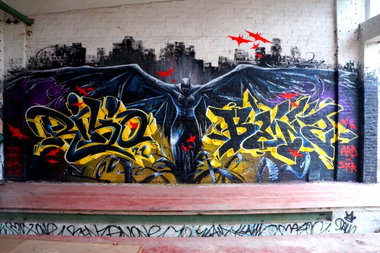 Graffiti Wall - Photo by ricoe21 - Riko21, Smus, Benz (2015)