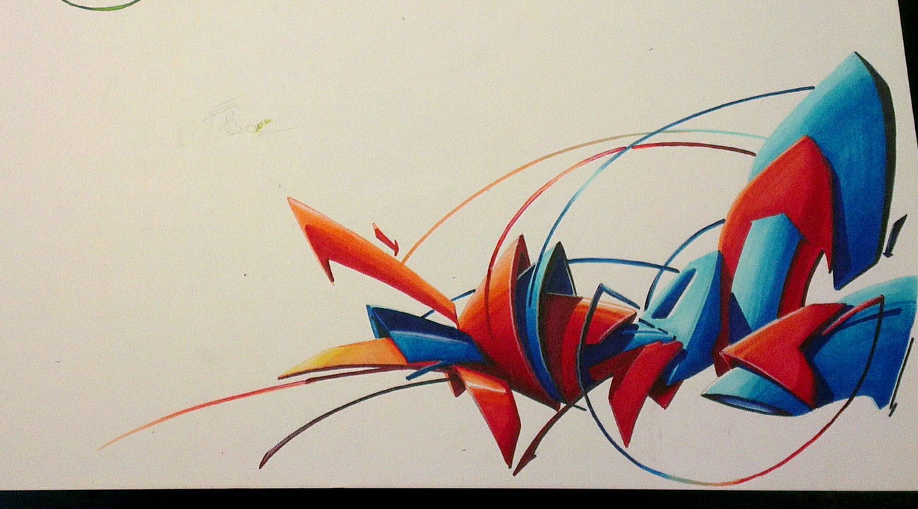 Graffiti Sketch - Photo by ricoe21 - Rikoe, Ricoe21