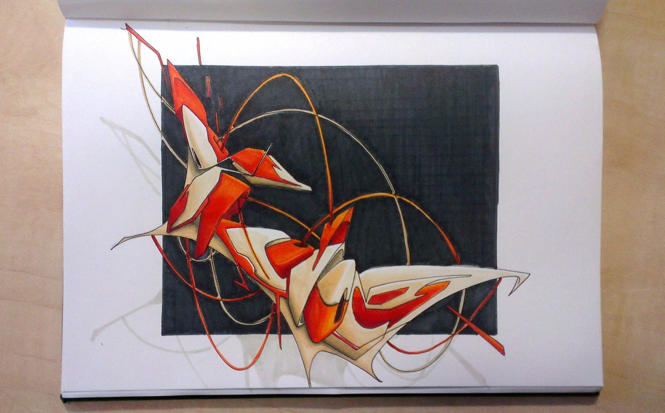 Graffiti Sketch - Photo by ricoe21 - Rikoe, Ricoe21, Dreone (2016)