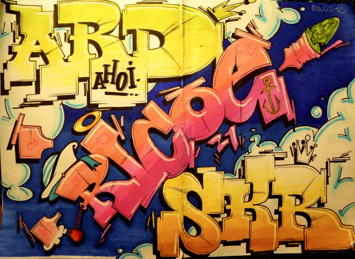 Graffiti Sketch - Photo by ricoe21 - ARD, Ricoe21, SKR (2015)