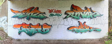 Graffiti Wall in Deutschland - Photo by ricoe21 - Benz, Smus, Rikoe (2017)