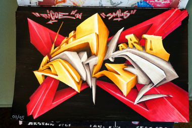 Graffiti Sketch - Photo by ricoe21 - Ricoe, Smus, ARD (2015)