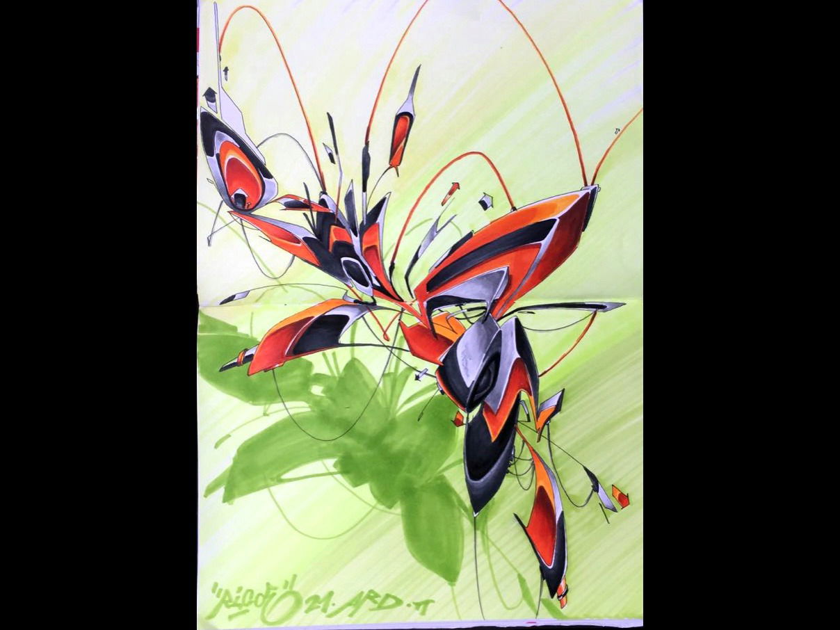 Graffiti Sketch - Photo by ricoe21 - Ricoe21, Rikoe, PIE (2017)