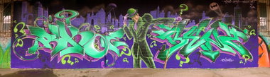 Graffiti Wall in Deutschland - Photo by ricoe21 - Ricoe21, Smus, Benz (2016)