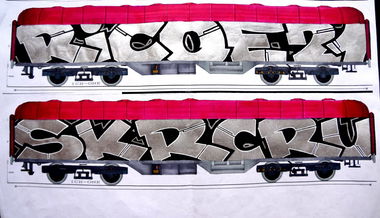 Graffiti Sketch - Photo by ricoe21 - Ricoe21, SKR, Crew (2015)