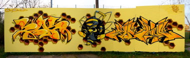Graffiti Wall - Photo by ricoe21 - Smus, Rikoe, Holm (2016)
