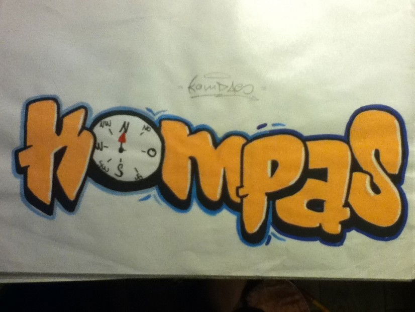 Graffiti Sketch - Photo by roadjack - Kompas