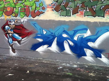 Graffiti Wall - Photo by roadjack