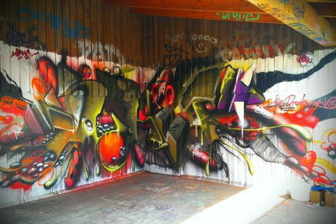 Graffiti Wall - Photo by roadjack