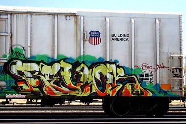 Graffiti Train - Photo by roadjack