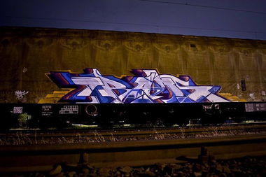Graffiti Train - Photo by roadjack - Trans
