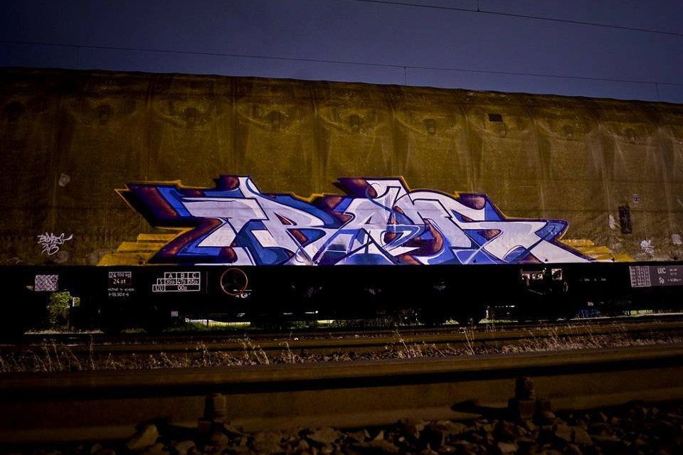 Graffiti Train - Photo by roadjack - Trans